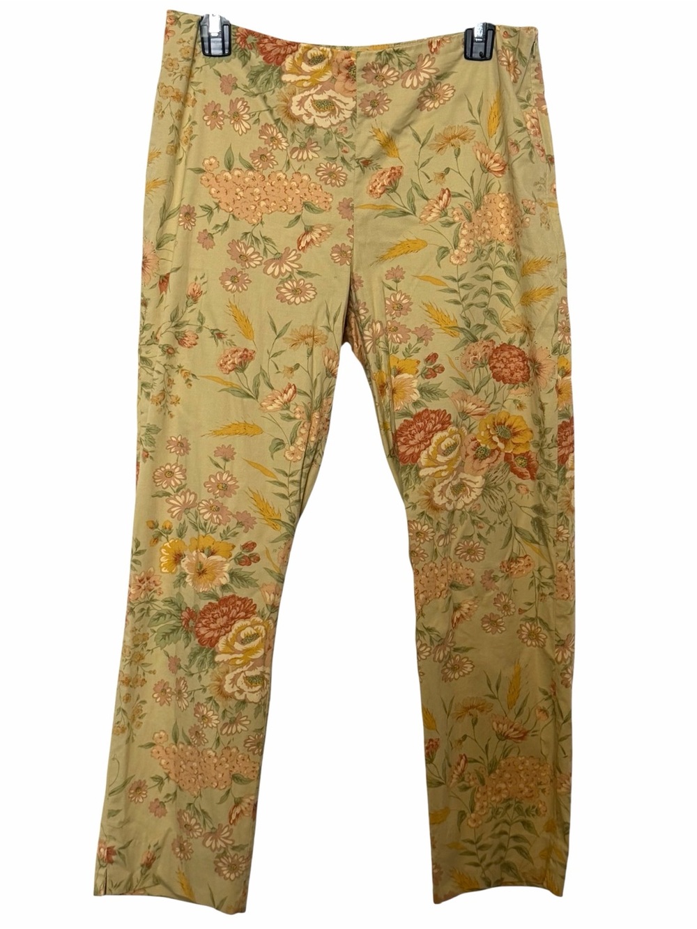 Vintage Lauren Ralph Lauren Floral Print Straight-Leg Summer Pants